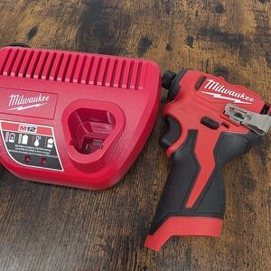 Milwaukee 3450-20 M12 1/4" Hex Subcompact Brushless Impact Driver w/ Charger